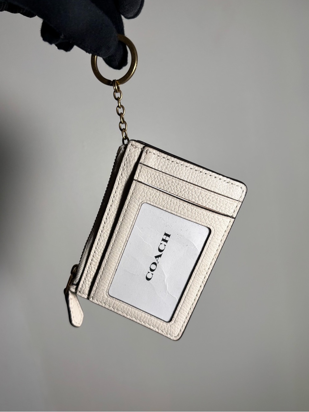 Coach Winter  Teddy Bear Coin Pouch Keychain - Picture 2 of 8